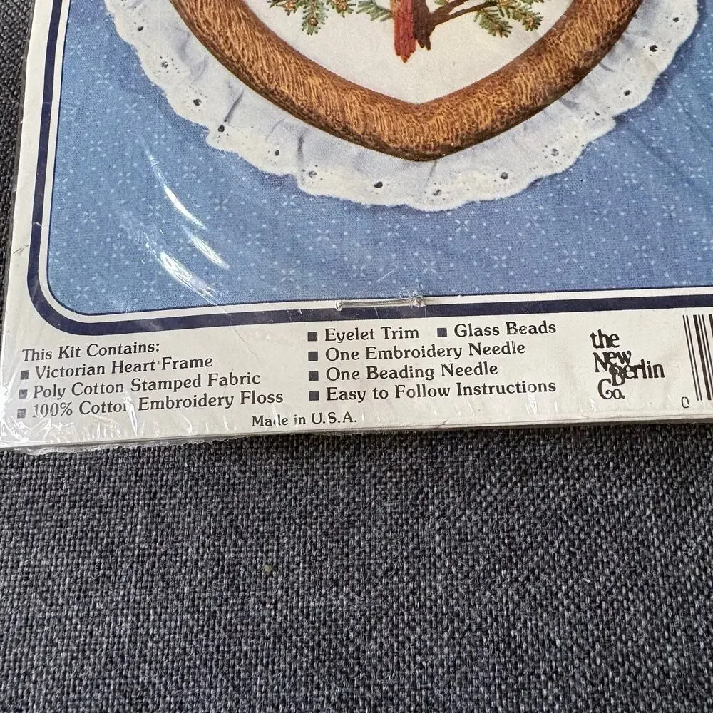 Raccoon Stitchery Kit Vintage Stamped Embroidery Kit by New Berlin Co - 1990s